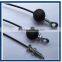 Gym steel Cable with Nylon Ball/Eye Ring Terminal/ Bolt