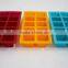 2016 Three Colors Novelty Flexible Silicone Custom Ice Cube Tray Mold