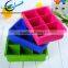 6 Cavities High Quality Large Ice Cube Tray Silicone