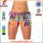 Sublimation printing dance shorts, quick dry dance wear