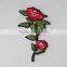 Good Looking 15*24cm Embroidery Rose Patches Leather Patch Snapback for Sale