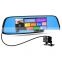 Wifi GPS car dvr with front and parking camera 8.0 inch screen rear view mirror car black box with G-sensor AV-in car 188