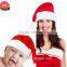 2017 new Non-woven Plush Santa Hat High Quality Christmas Hat