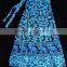HIPPIE ETHNIC INDIAN COTTON HAND BLOCK PRINT WRAP AROUND SARONG Blue SKIRT