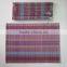 Multi color bamboo table mat from Vietnam