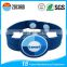 LF/HF/UHF Debossed Logo Silicon RFID Wristband For Access Control