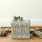 Home Design 4 Inch Small Square Cement Planters