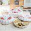 Multifunction Compote Fruit Bowl/Plates Dried Fruit Pierced Tray Pumpkin White