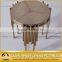 modern gold sideboard round side table