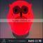 Cute mini owl shape bluetooth speaker LED lamp with fm radio