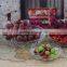 deep glass dry fruit plate decoration for salad vegetables