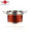 colorful best selling in china high quality stainless steel soup pot set/cooking pot set