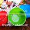 Useful plastic salad bowl set /3pcs salad mixing bowl set