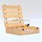 2016 customized handmade 4 bottle wooden wine gift box