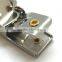 Rectange Face Metal Suspender Clip with plastic teeth inside for garment, 1 inch High Quality Fashion Metal clip