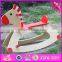 2016 new design baby funny toy wooden rocking horses for sale W16D088