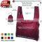 Eco ripstop Nylon Foldable Reusable Bag Tote Grocery Bag Built-in Pouch