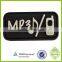 round rubber patch with hole silicone functional earphone label in sportsbag