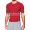 New Style Wholesale Custom Gym Fitness Sports Clothing Plain Red Men T Shirt