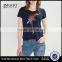 MGOO China Supplier Custom Sequin Embroidered T Shirts Women Soft Cotton Short Sleeves T Shirt