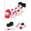 2017 beauty toddler infant dancing shoe bow flash princess costume kid shoe