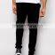 school uniform design 100% cotton sweatpants blank black fleece pants custom french terry slim fit sweatpants