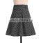 Woman elegant summer midi skirt with bowknot