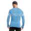 Longline blue tri blend t shirt slub t shirt custom logo gym fitness t shirt