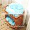 R1902H outdoor indoor durable willow woven pet dog house wicker cat house