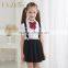 high quality girl students school uniform ,shirts and skirt uniform wholesale