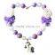 Handmade girls bubblegum chunky bead necklace Pony M5060706