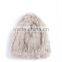 YR419 Stretch Knitted Beanie Real Rabbit Fur/China Factory Sale Hats