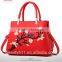 Latest Vintage brand Flower design Genuine Leather women bags handbag HB60