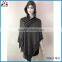 Wholesale 2017 latest fashion women hooded knit poncho