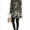 new arrival jacquard knitted elegant women's long coat low price