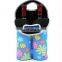 Simple Colorful Printed 2 Bottle Neoprene Cooler Wine Bag