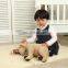 The simulation wholesale cute stuffed girls brown dog plush