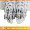 Tassels shawls collar long knit cardigan without buttons sweater