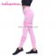 2017 Popular Pink Women Mid Waist Seamless Sport Fitness Yoga Pants