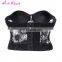 China manufacturer transparent black lace sequins sexy lace backless strapless bra