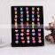 Velvet Ring Jewelry Display Stand Ear Studs Holder Organizer Earrings Display