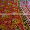 Indian Queen Size Kantha Work Quilts Throw Ethnic Bohemian Decor Ralli Bedspread