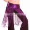 Bestdance Belly Dance Flashy Tassel skirt belts Lunga Frangia Nappa Gon na sciarpa cintura paillettes lucenti