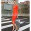 Alibaba beauty products Exquisite women official dresses in orange with tassels