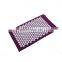 High Quality Private Label Flower of life Fiber Plastic Spike Back Neck Pain Acupressure Mat Pillow Set