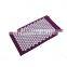 High Quality Natural Linen Flower of life Plastic Spike acupressure mat pillow set