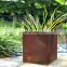 corten steel artwork corten garden planter and flower pot