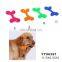 Colorful dogs bite toys TPR soft chew dental toys for dog