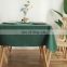 Deep Green 100% cotton rectangular table cloth