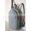 handmade felt shopping bag grey with custom logo